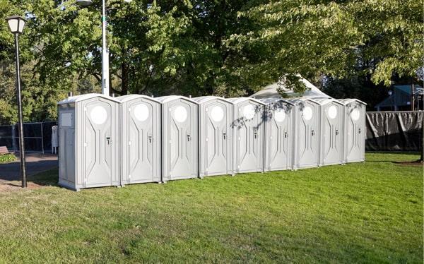 our crew regularly cleans and services the special event porta potties to ensure they are clean and hygienic throughout the event